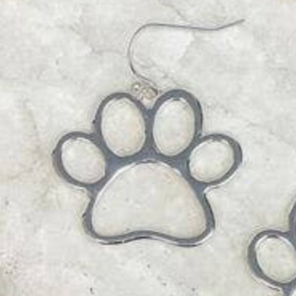 Paw Dangle Earrings Silver NIP - Picture 5 of 5